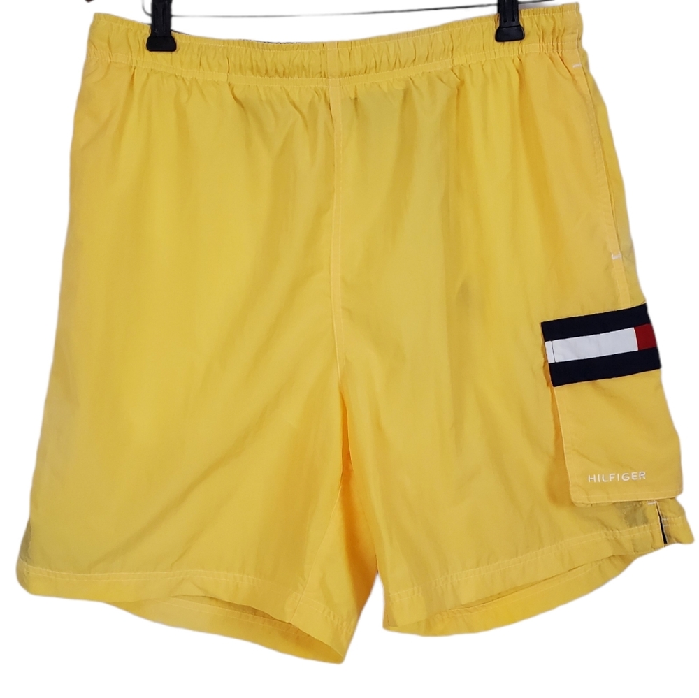 Vintage Tommy Hilfiger Logo Beach Swim Trunks
